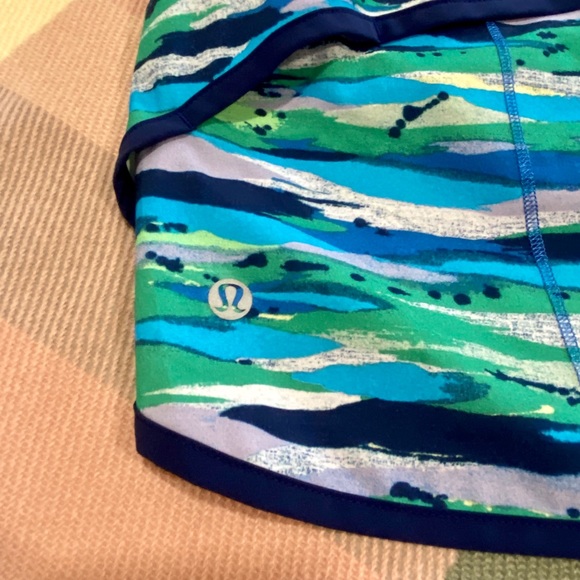 Lululemon Speed Short Seven Wonders Wave Blue - Picture 6 of 8